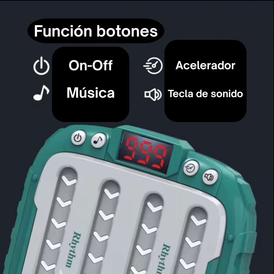 Juego de Pulsación Rítmica con Luz y Sonido