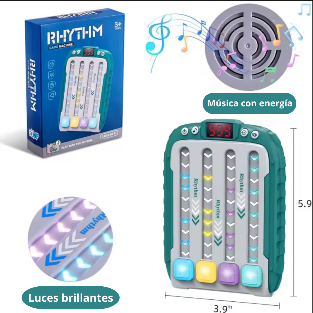 Juego de Pulsación Rítmica con Luz y Sonido